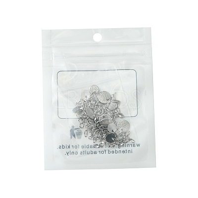 12Pcs 4 Styles 304 Stainless Steel Chain Extender FIND-FS0002-96B-1