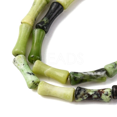 Natural Serpentine Beads Strands G-L624-G13-12x5mm-1