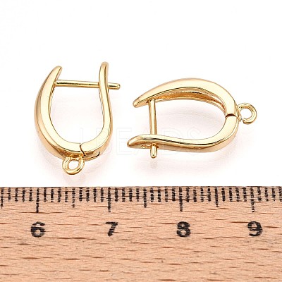 Brass Hoop Earring Finding KK-N261-39G-1