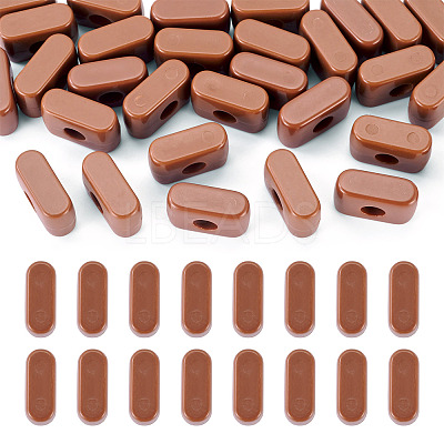 Opaque Acrylic European Beads OACR-TAC0019-006I-1