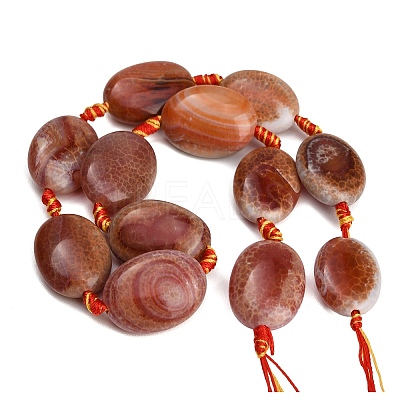 Natural Fire Crackle Agate Beads Strands GG-CBAE0EB-03A-1