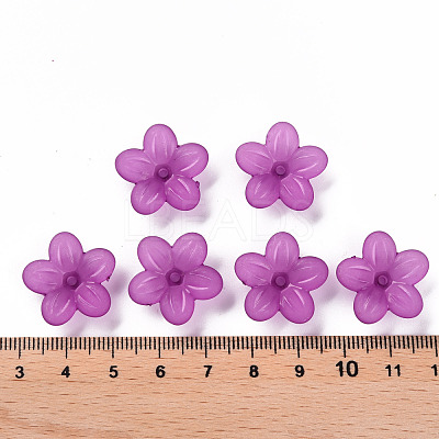 Frosted Acrylic Bead Caps MACR-S371-08A-743-1