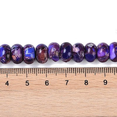 Dyed Synthetic Imperial Jasper Beads Strands G-P529-E01-A02-1