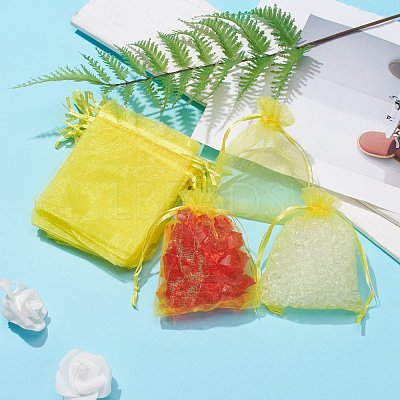 Organza Gift Bags with Drawstring OP-R016-9x12cm-16-1