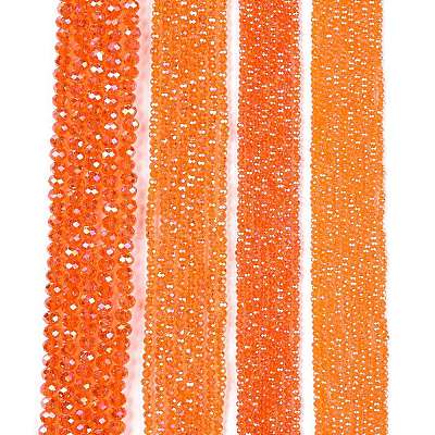 Electroplate Glass Beads Strands EGLA-A044-T8mm-B25-1