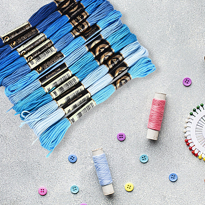 6-Ply Polyester Embroidery Floss OCOR-WH20074-01A-06-1
