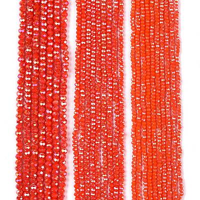 Electroplate Glass Beads Strands EGLA-A044-P2mm-B03-1