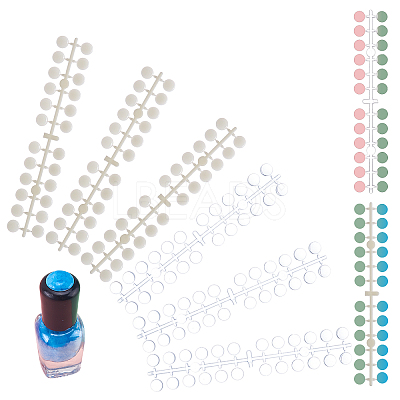 2 Sets 2 Colors Plastic False Nail Tips Color Chart MRMJ-PH0001-62-1