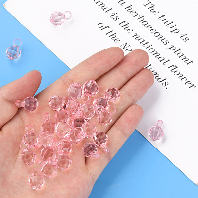 Transparent Acrylic Pendants MACR-S373-125-B01-1