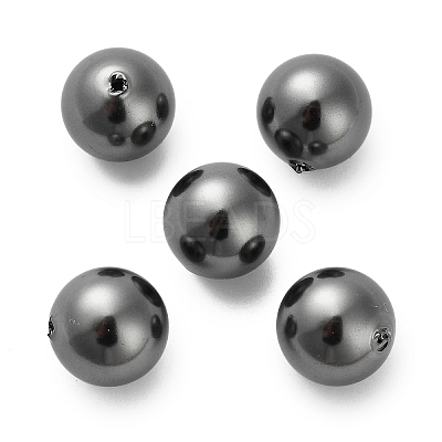 Baking Paint Pearlized Glass Pearl Round Beads HY-Q001-02B-1