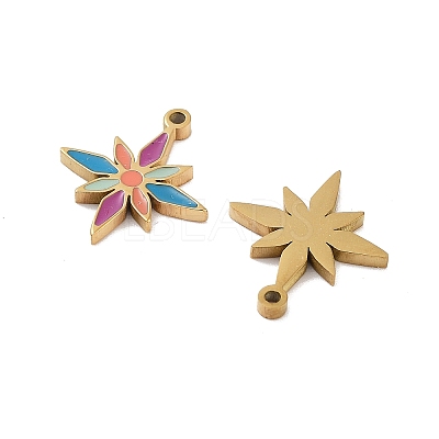 Ion Plating(IP) 316 Stainless Steel Enamel Charms STAS-U014-69G-1