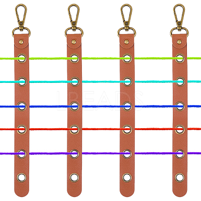 4Pcs Alloy Leather Threader AJEW-CL0005-55A-1