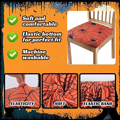 Hallowmas Polyester Chair Cover AJEW-WH20005-15B-1