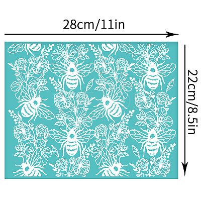 Self-Adhesive Silk Screen Printing Stencil DIY-WH0338-259-1