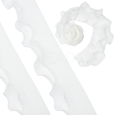 5 Yards 2-Layer Polyester Pleated Ribbon OCOR-FG0002-05B-1