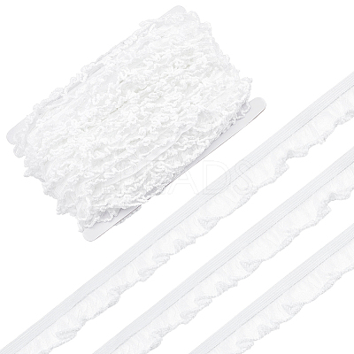 25M Nylon with Spandex Lace Wrinkle Ribbon OCOR-BC0009-48A-1