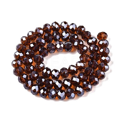 Electroplate Glass Beads Strands EGLA-A044-T8mm-A02-1