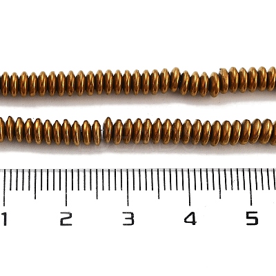 Electroplated Synthetic Non-magnetic Hematite Beads Strands G-P545-A01-01H-1