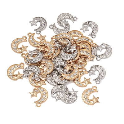 50Pcs 2 Colors Alloy Pendants FIND-TA0004-31-1