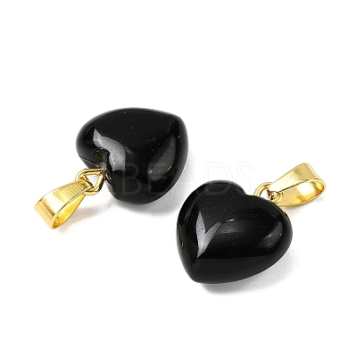 Natural Obsidian Pendants G-I311-A46-G-1