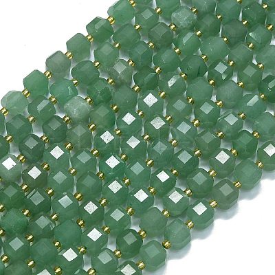 Natural Green Aventurine Beads Strands G-K389-A19-01-1
