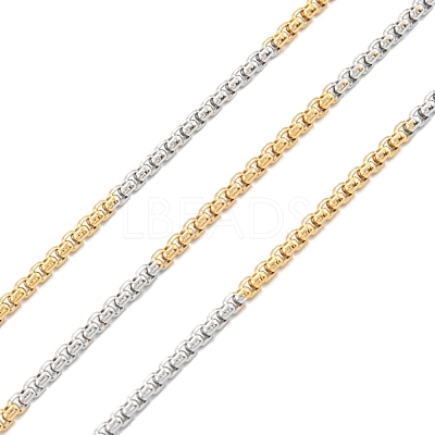 Ion Plating(IP) 304 Stainless Steel Box Chains STAS-B001-27A-G-1