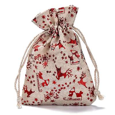 Cotton Gift Packing Pouches Drawstring Bags ABAG-B001-01B-05-1