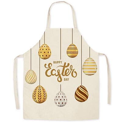 Cute Easter Egg Pattern Polyester Sleeveless Apron PW-WG98916-34-1