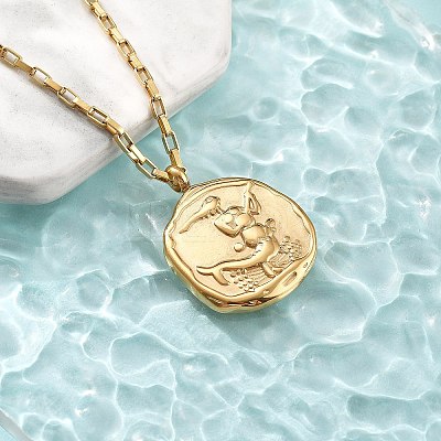 304 Stainless Steel Constellation Pendant Necklaces LS-NJEW-K392-01G-06-1