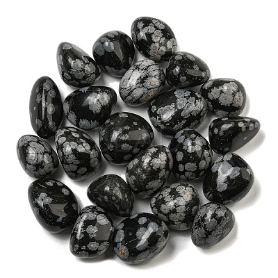 Natural Snowflake Obsidian Beads G-G123-04-1
