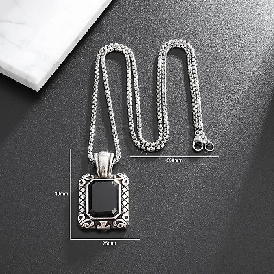 Platinum Alloy Rhinestone Pendant Necklaces FS-WG8CA3C-01-1