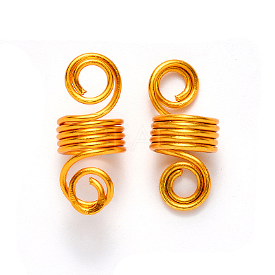 Aluminum Hair Braid Dreadlock Beads ALUM-S017-001A-1