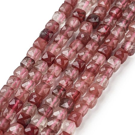 Natural Red Quartz Beads Strands G-H042-A48-02-1