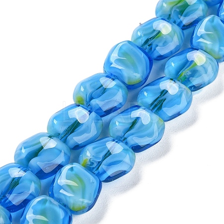 Handmade Milleflori Glass Beads Strands LAMP-M018-01A-04-1