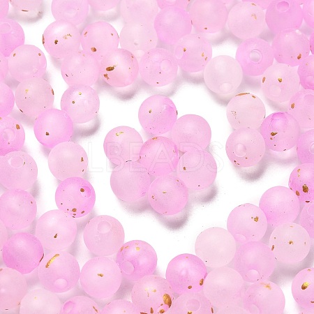 Frosted Transparent Acrylic Beads X1-OACR-F013-13K-1