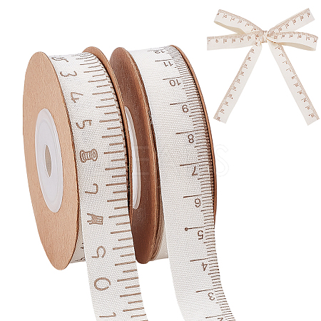 2 Rolls 2 Colors Cotton Rulers OCOR-PH0006-56-1