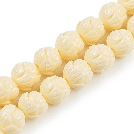 Synthetic Coral Carved Beads Strands CORA-C003-07-1