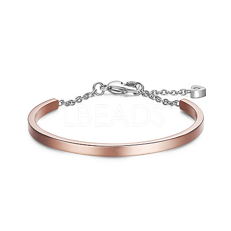 SHEGRACE Titanium Steel Arch Bracelet JB216B-1