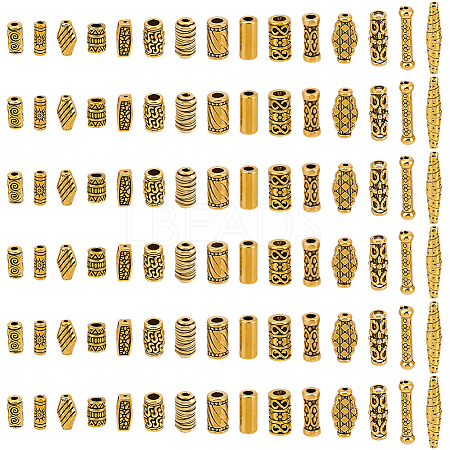 150Pcs 15 Styles Tibetan Style Alloy Beads FIND-SC0023-87-1