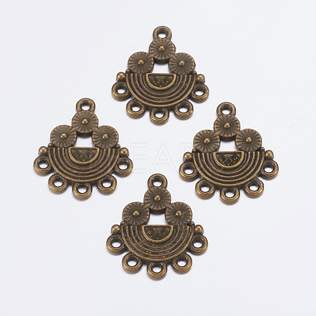 Alloy Rhinestone Connector Settings EA10681Y-AB-1