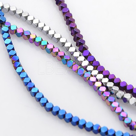 Electroplate Non-magnetic Synthetic Hematite Beads Strands G-J212C-M-1