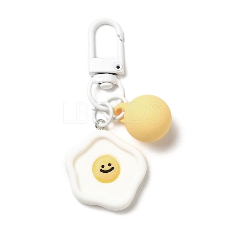 Cartoon Smiling Face Acrylic Pendant Keychain KEYC-D017-01A-1