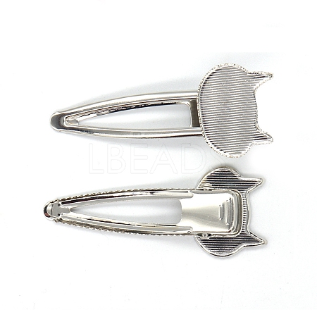 Iron Alligator Hair Clip Findings PW-WG97C09-01-1