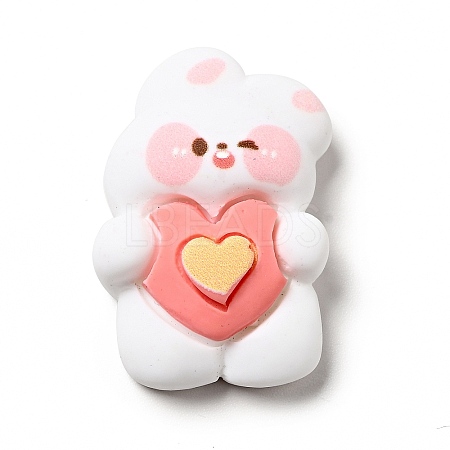 Lovely Animal Opaque Resin Cabochons RESI-B012-01B-1