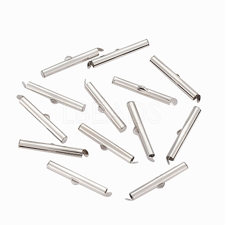 Iron Slide On End Clasp Tubes LS-X-IFIN-R212-3.0cm-P-1