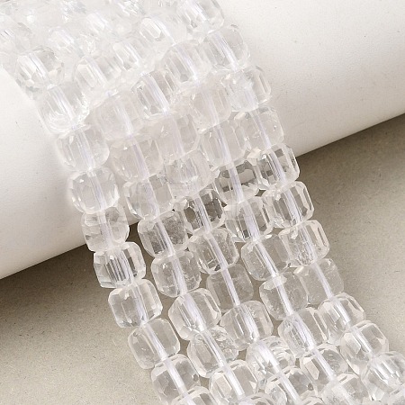 Natural Quartz Crystal Rock Crystal Beads Strands GG-CBA4808-B03-03-1