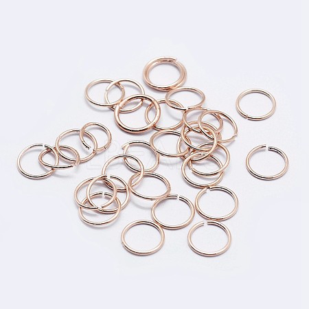 925 Sterling Silver Open Jump Rings STER-F036-02RG-0.9x4mm-1