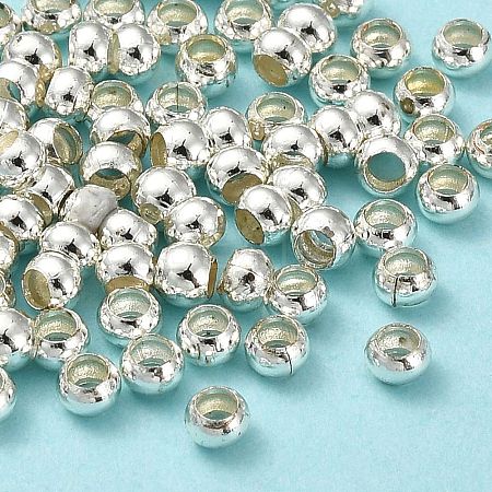Eco-Friendly Brass Smooth Round Beads KK-D322-G-2.5mm-S-RS-1