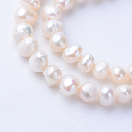 Natural Cultured Freshwater Pearl Beads Strands X-PEAR-S010-18-1