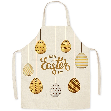 Cute Easter Egg Pattern Polyester Sleeveless Apron PW-WG98916-34-1